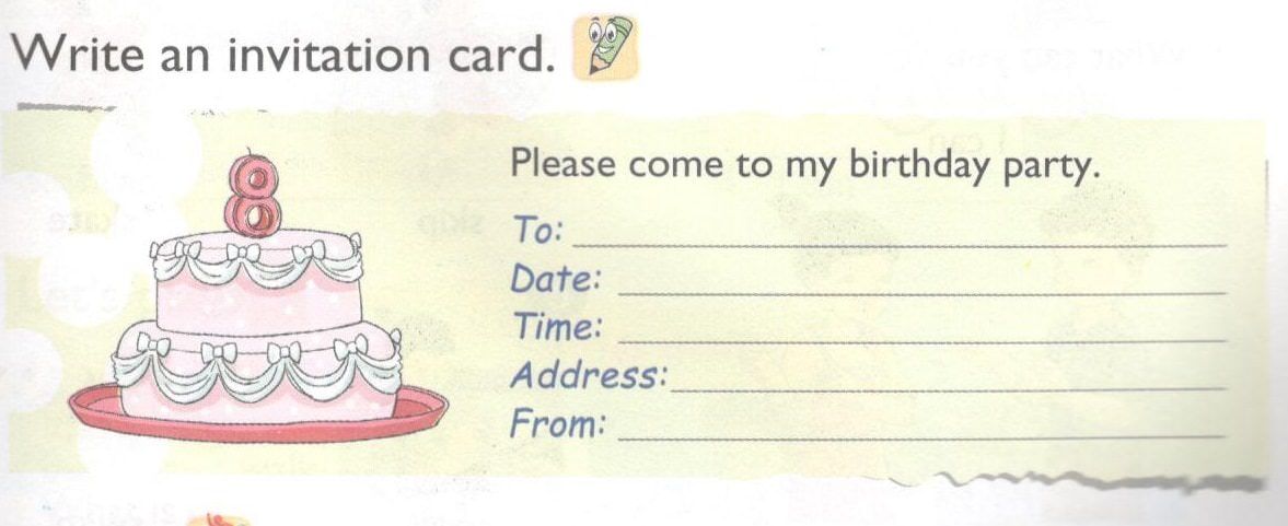Cách tạo một thiệp mời sinh nhật bằng tiếng anh đơn giản